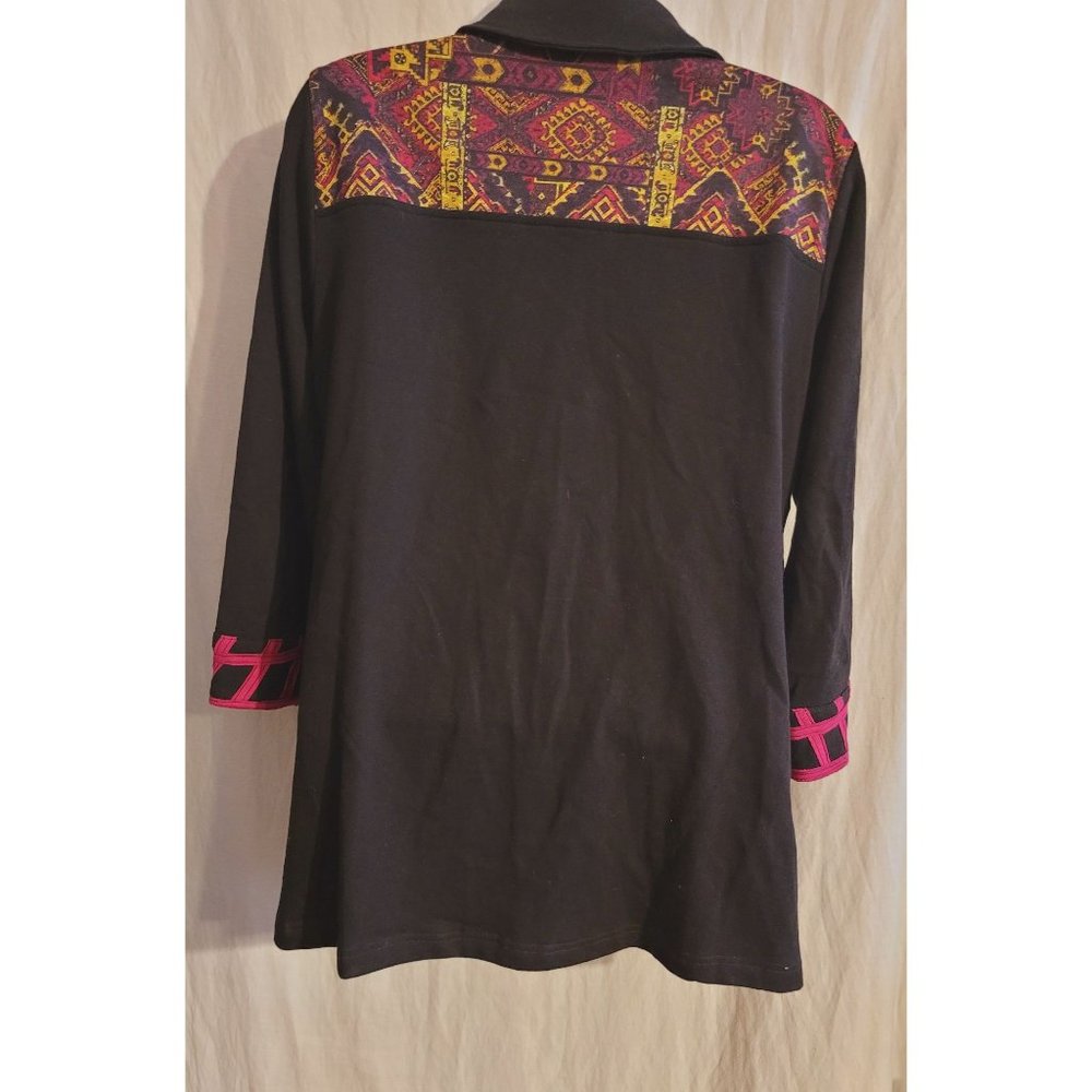 Ali Miles Petite Medium Jacket Multi Colored Euc - image 2